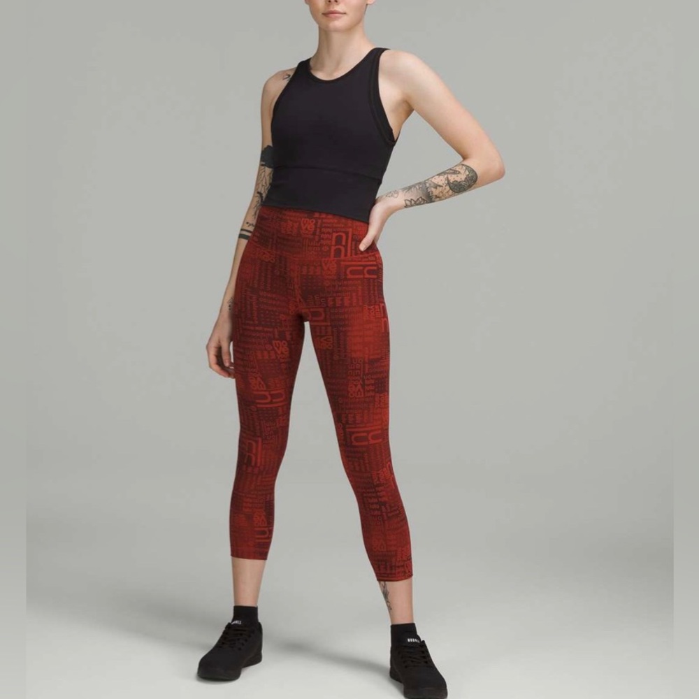 🍋 Lululemon Wunder Train HR Crop 23”, NWT
